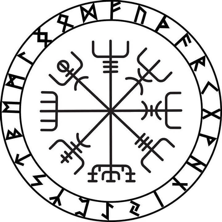 vegvisir viking compass representation