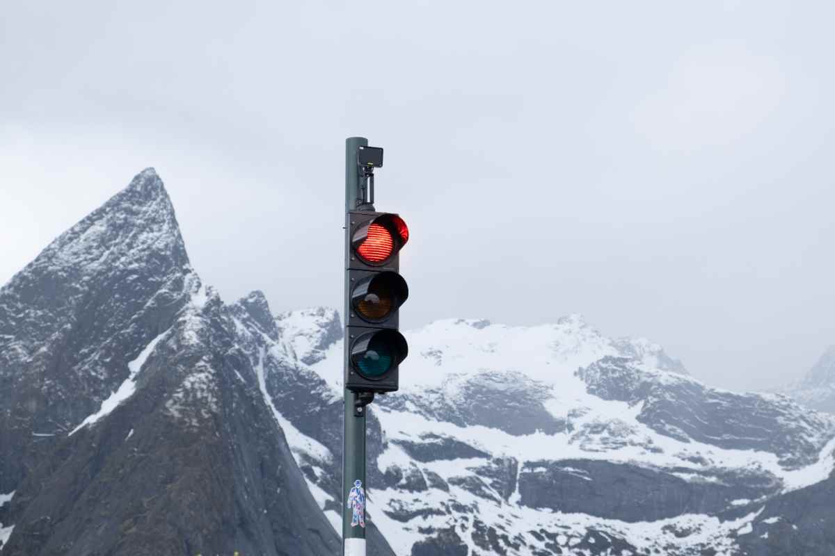 Iceland traffic lights