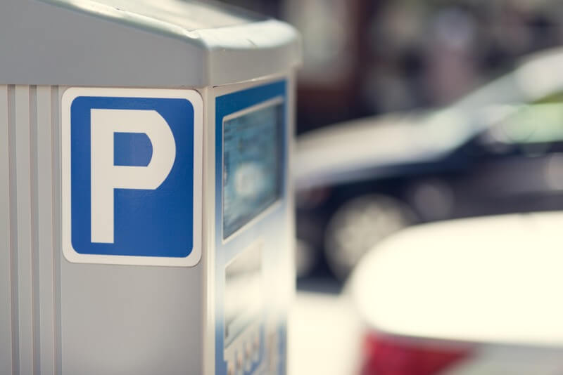 Park meter to pay parking in Reykjavik