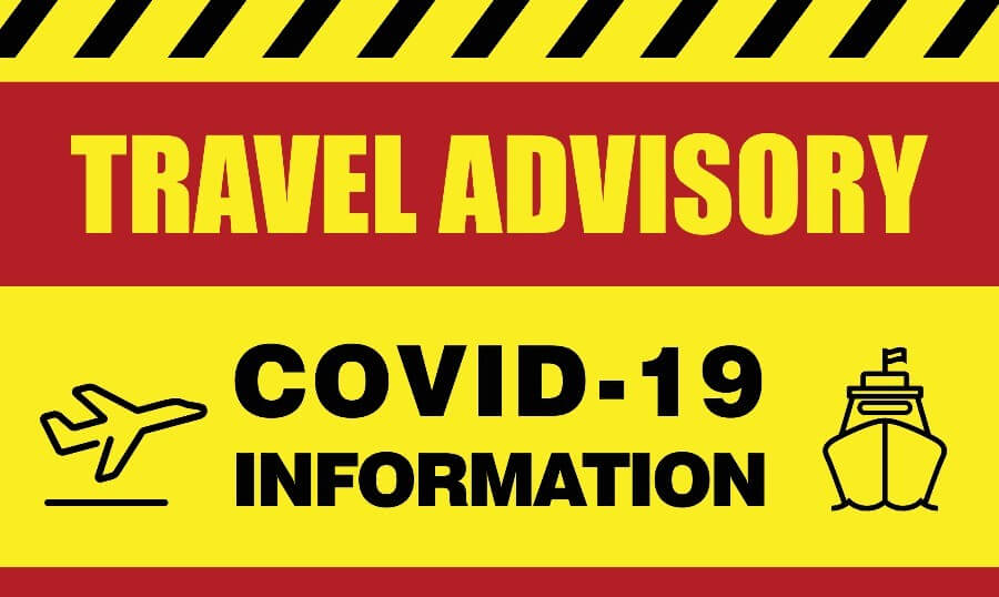 Iceland Travel advisory for COVID19 warning sign