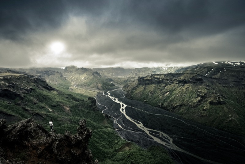 Thorsmork valley in Icelands highlands