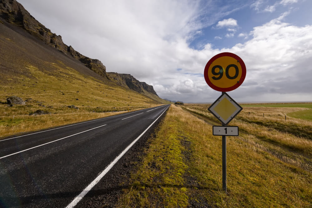 speed limit in road iceland
