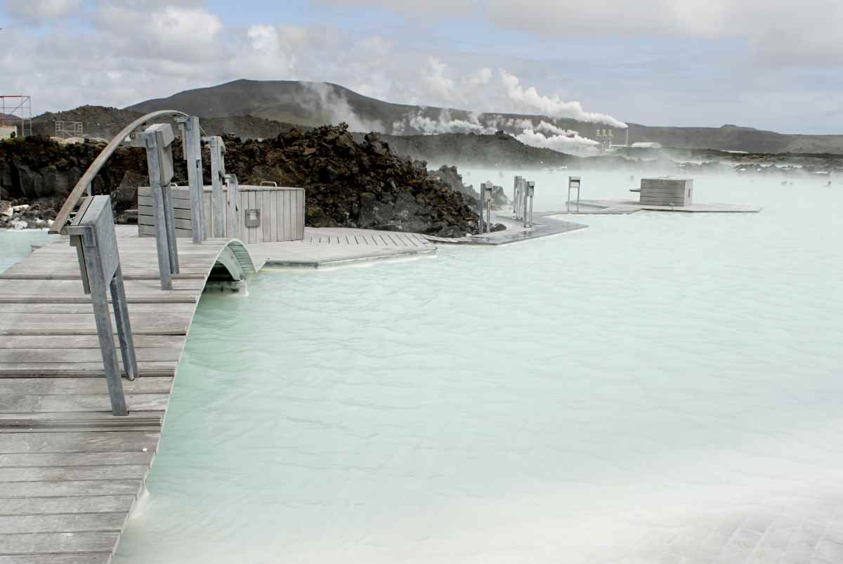 Man-made geothermal pool