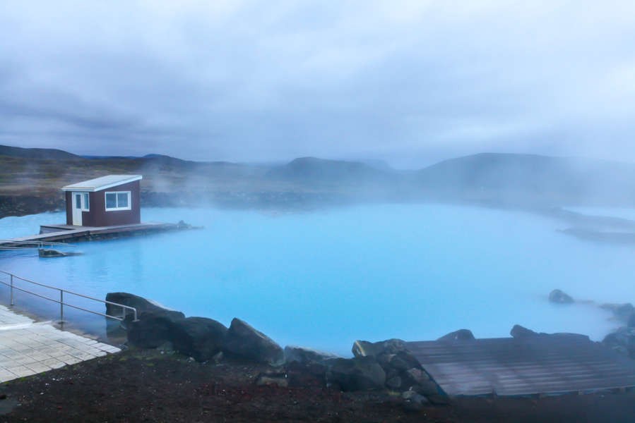 beautiful turquoise waters of Myvatn nature baths