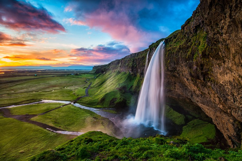 You can discover amazing waterfalls as the one in the picture with a day tour from Reykjavik
