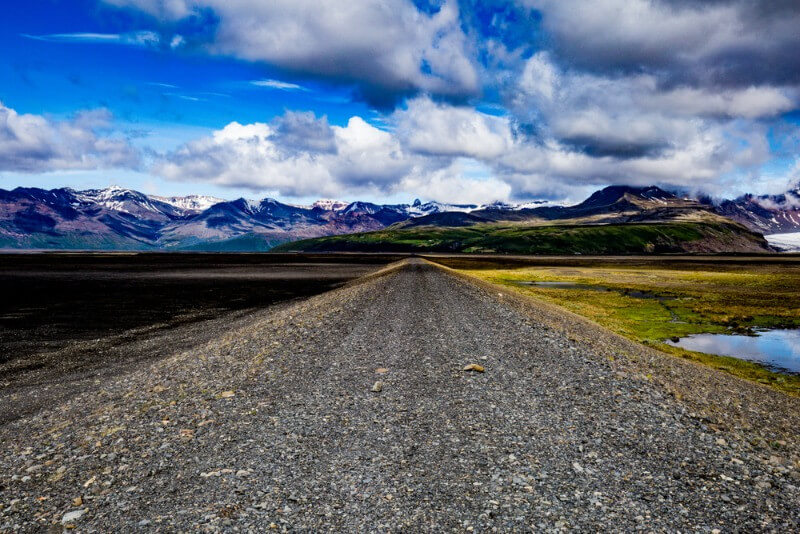 Woman enjoying the majestic views of an scenic drive in Iceland