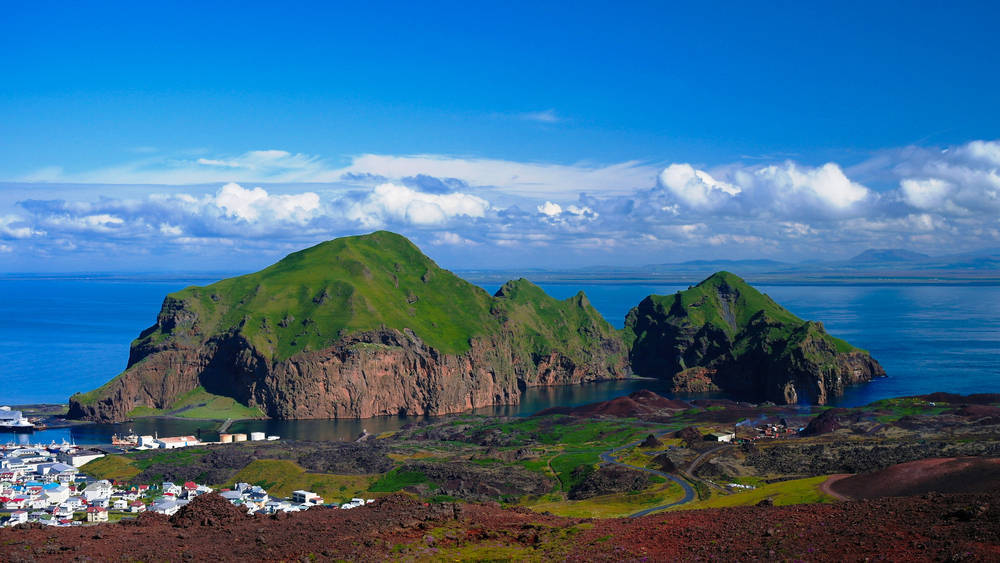 panoramic view of the Westman Islands
