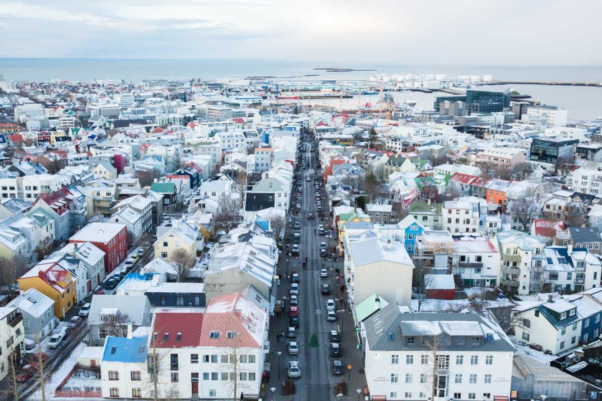 Urban roads, Iceland