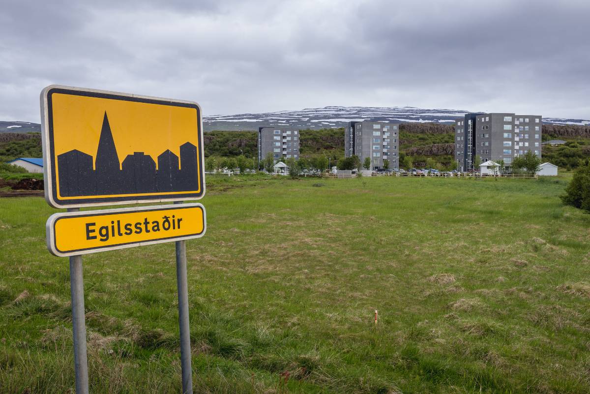 Egilsstadir small village in Iceland