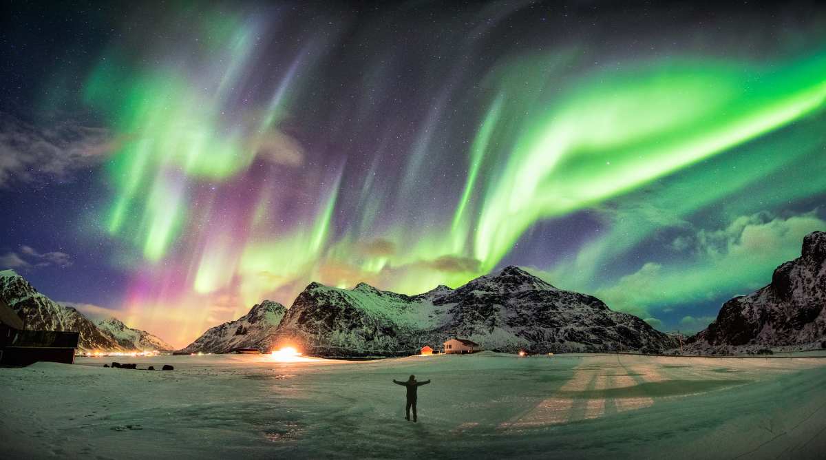 Northern lights photography in Iceland