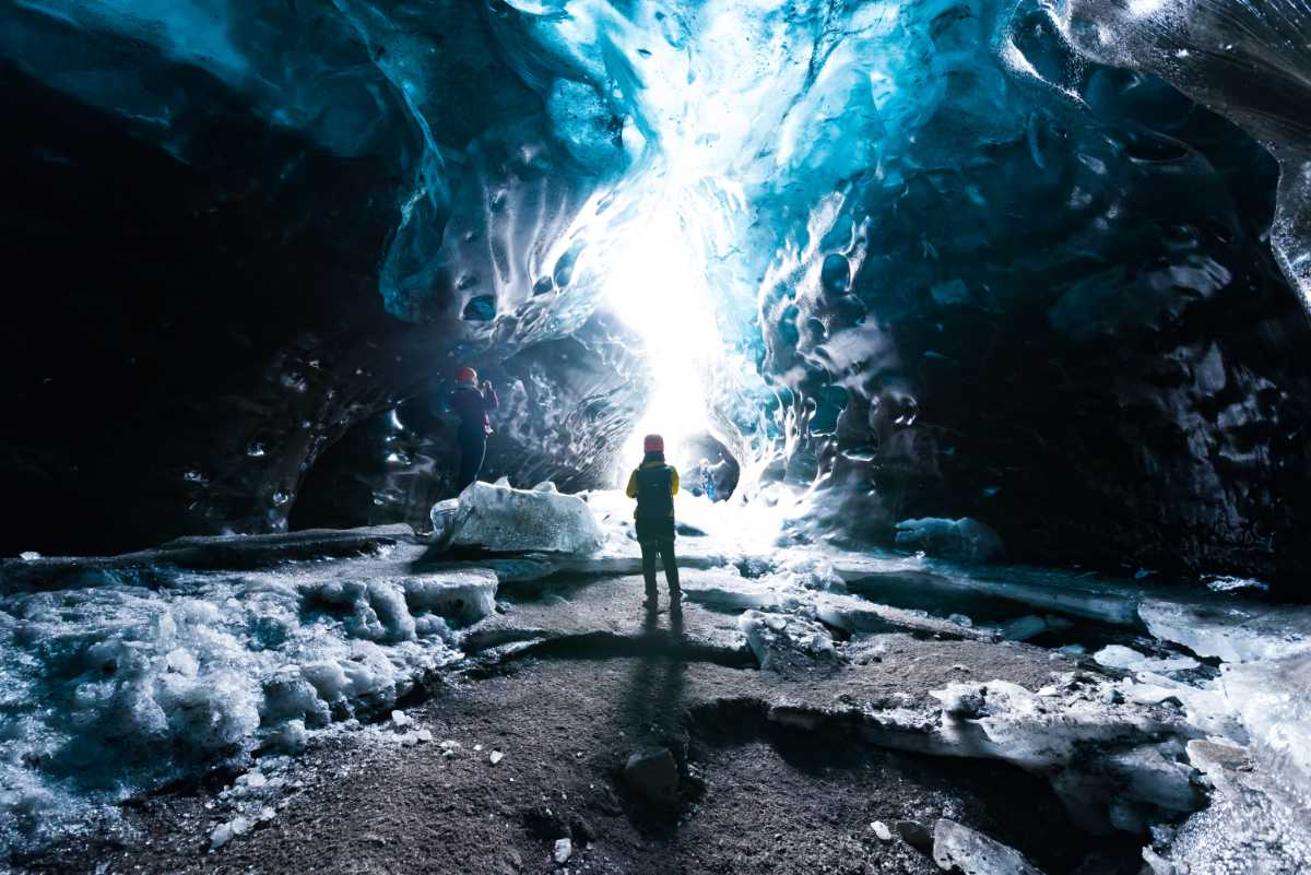 Glacier ice cave Iceland