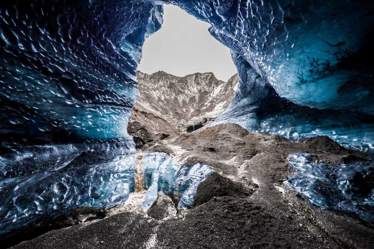 glacier cave Iceland, Katla