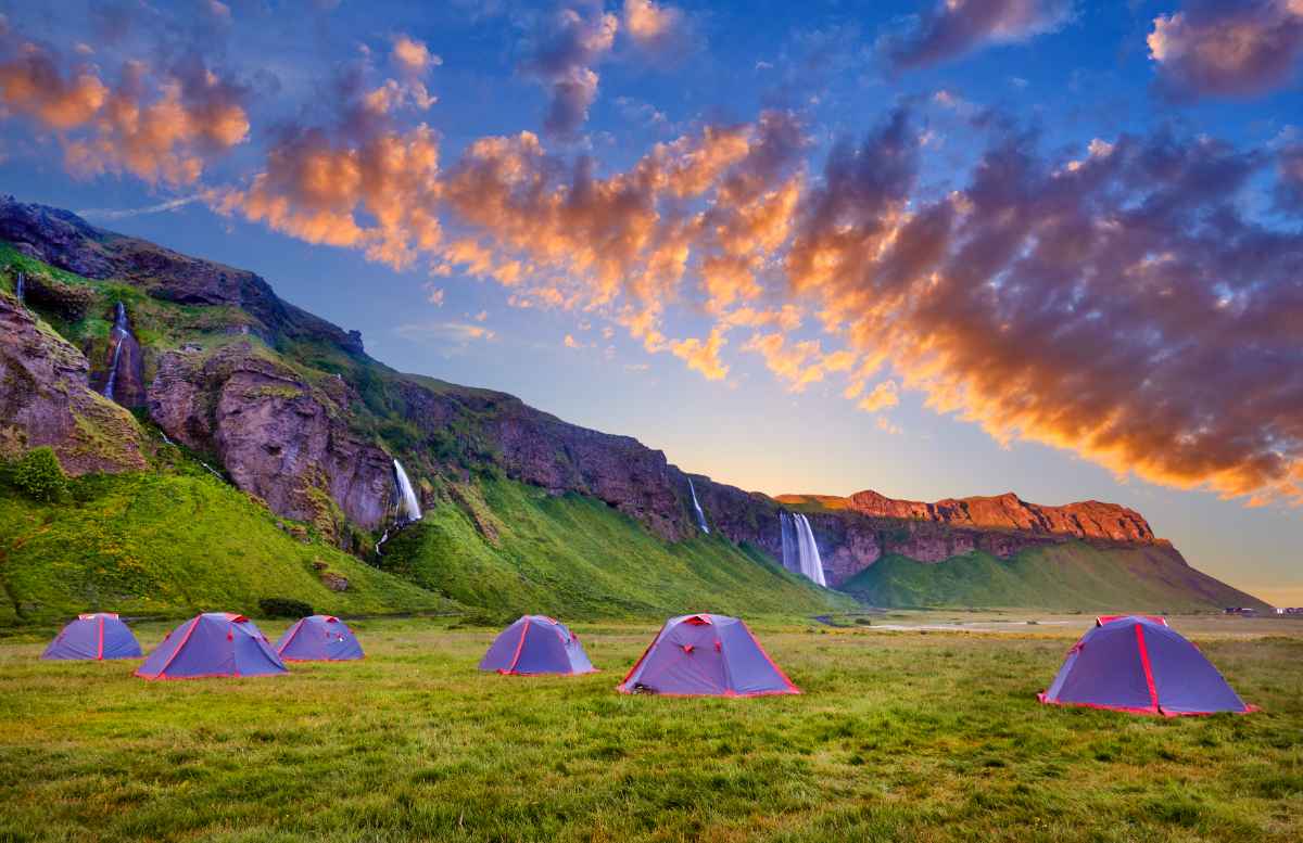 Camping in Iceland in June