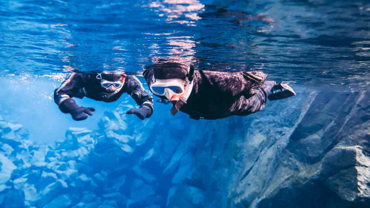 snorkeling in Iceland