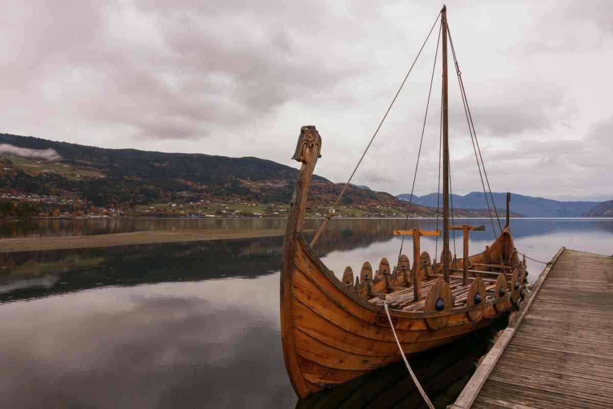 Drakkar viking ships