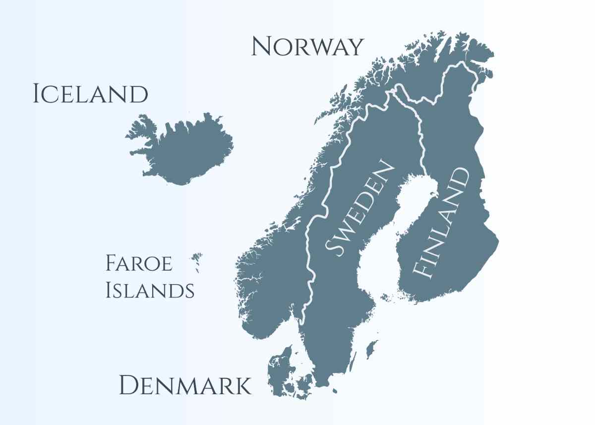 Countries near Iceland