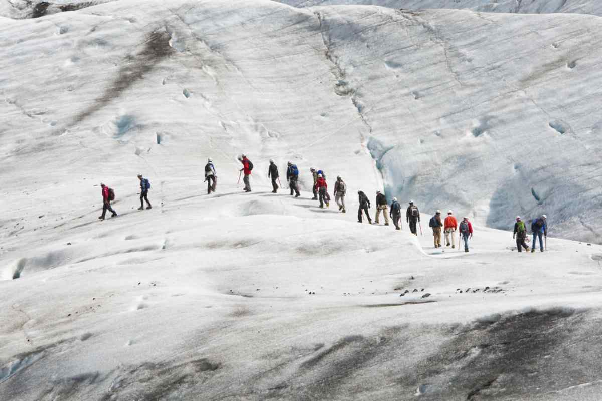 Glacier hike, Iceland