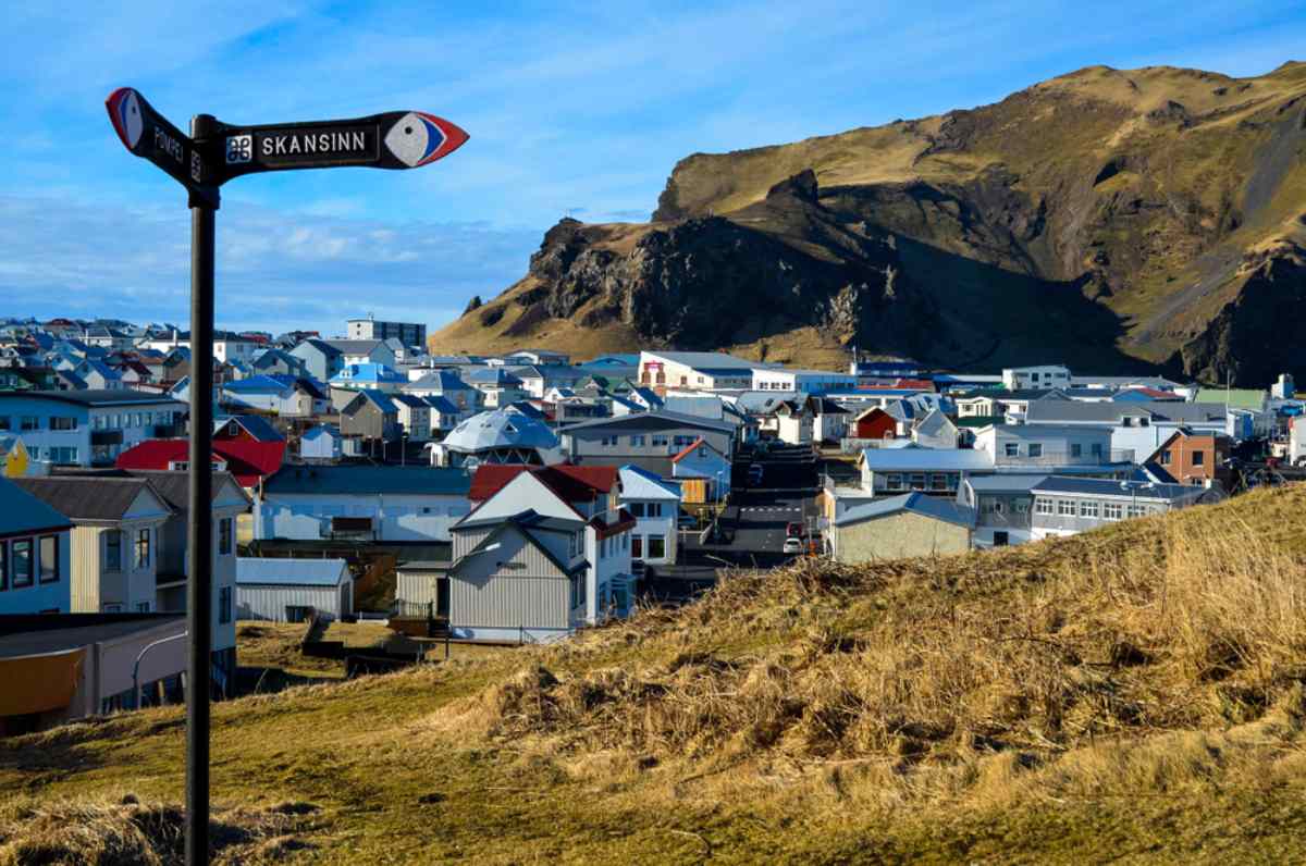 elephant rock in heimaey in iceland