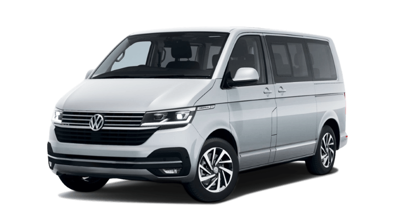 VW Caravelle 4x4 9 seats rental in Iceland