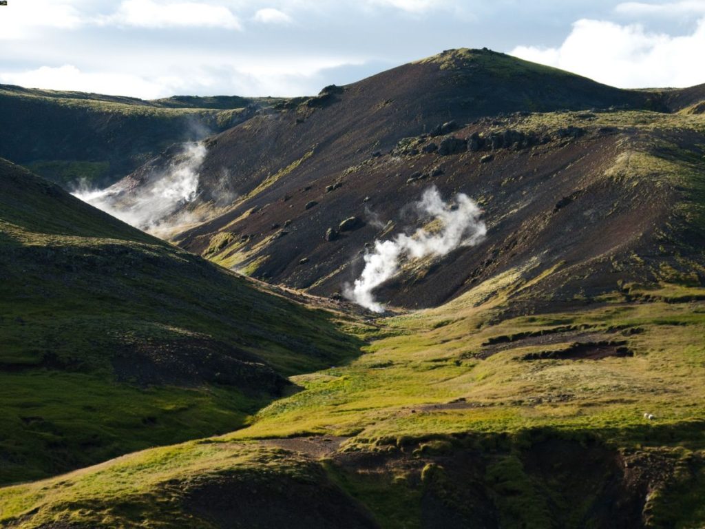 Hengill volcano in Iceland