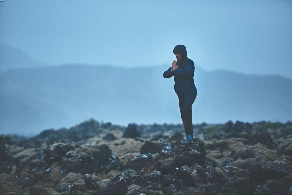 Yoga at a spiritual retreat in Iceland