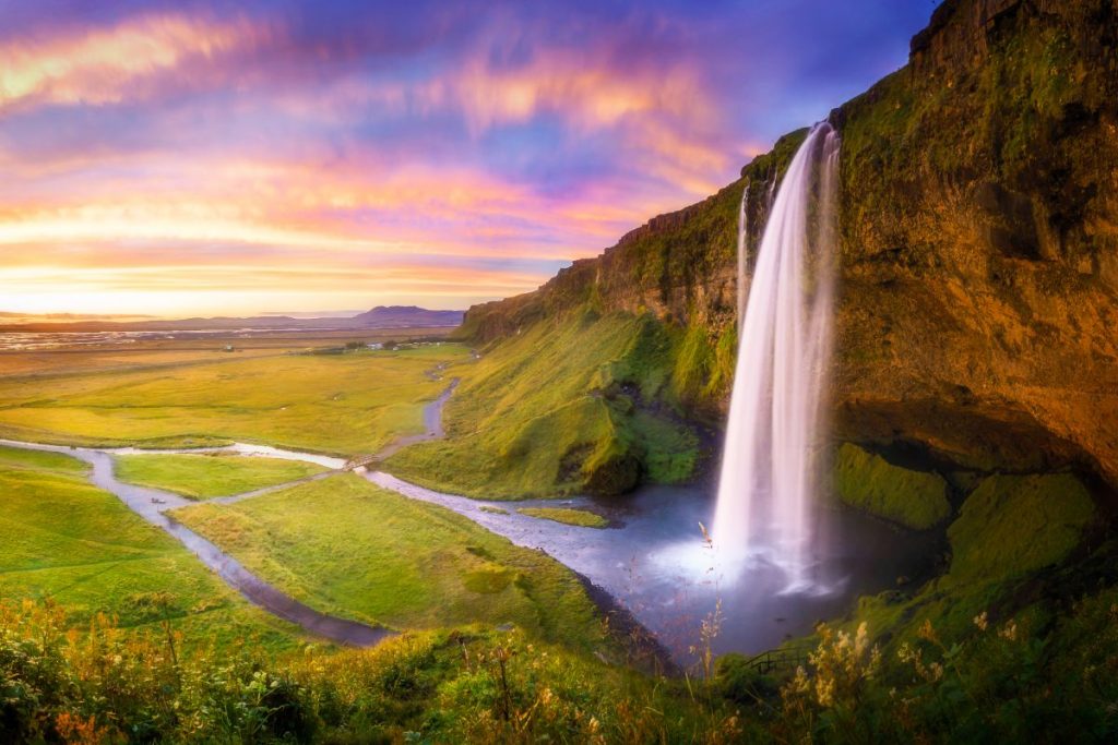 Waterfalls in Iceland Seljalandsfoss