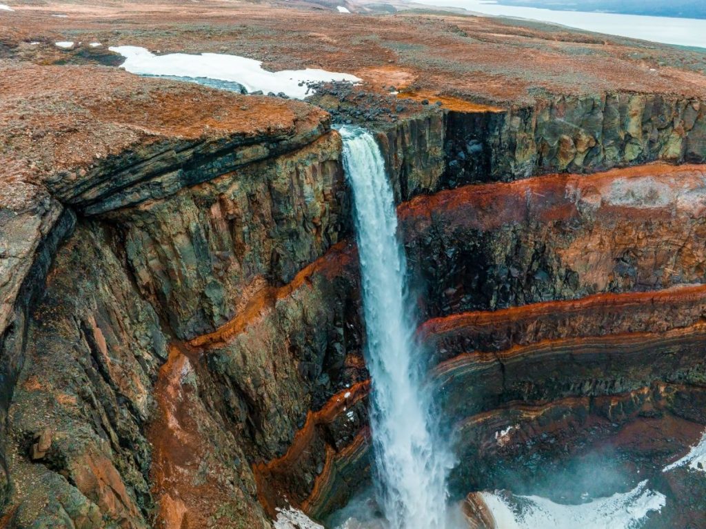 Hengifoss waterfall Iceland